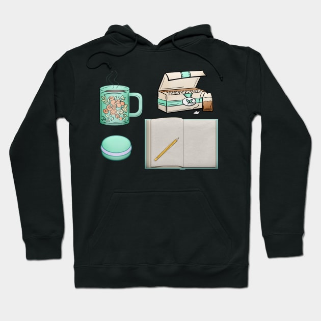 Merry Christmas Tea Time & Take Notes Hoodie by holidaystore